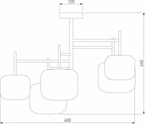 Люстра на штанге Eurosvet Jar 70128/5 золото в Южноуральске - yuzhnouralsk.mebel24.online | фото 3