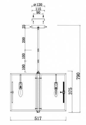 Люстра на штанге Maytoni Marmo MOD099PL-06G в Южноуральске - yuzhnouralsk.mebel24.online | фото 4