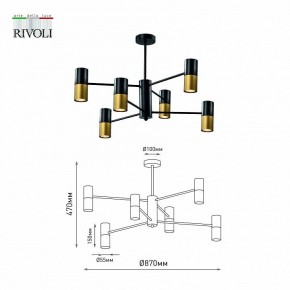 Люстра на штанге Rivoli Brittany Б0057927 в Южноуральске - yuzhnouralsk.mebel24.online | фото 4