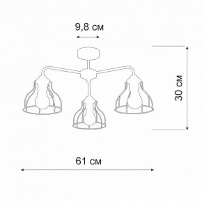 Люстра на штанге Vitaluce V3102 V3102-1/3PL в Южноуральске - yuzhnouralsk.mebel24.online | фото 2