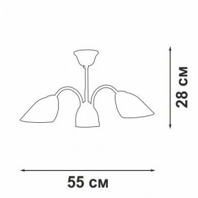 Люстра на штанге Vitaluce V3335 V3335-7/3PL в Южноуральске - yuzhnouralsk.mebel24.online | фото 3