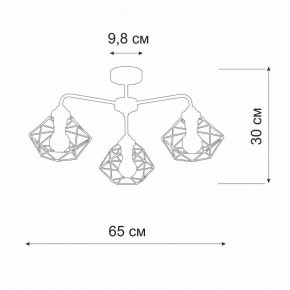 Люстра на штанге Vitaluce V4258 V4258-0/3PL в Южноуральске - yuzhnouralsk.mebel24.online | фото 2