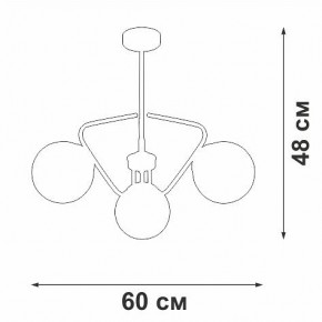 Люстра на штанге Vitaluce V47150 V47150-8/3PL в Южноуральске - yuzhnouralsk.mebel24.online | фото 2