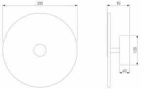 Накладной светильник Eurosvet Thasos 40341 LED черный в Южноуральске - yuzhnouralsk.mebel24.online | фото 6