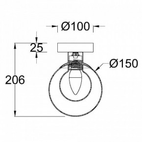 Накладной светильник Maytoni Basic form MOD521WL-01G1 в Южноуральске - yuzhnouralsk.mebel24.online | фото 4