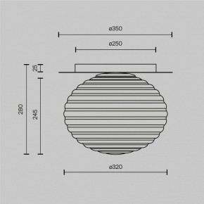 Накладной светильник Maytoni Reels MOD268CL-01B в Южноуральске - yuzhnouralsk.mebel24.online | фото 3