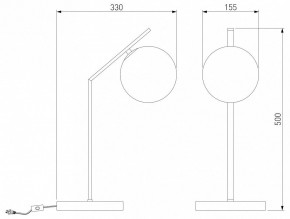 Настольная лампа декоративная Eurosvet Shape 01213/1 хром в Южноуральске - yuzhnouralsk.mebel24.online | фото 3