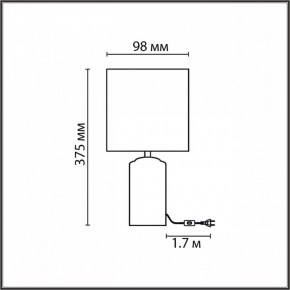 Настольная лампа декоративная Lumion Terazio 8141/1T в Южноуральске - yuzhnouralsk.mebel24.online | фото 4
