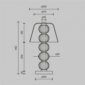 Настольная лампа декоративная Maytoni Amulet MOD555TL-L8G3K в Южноуральске - yuzhnouralsk.mebel24.online | фото 4