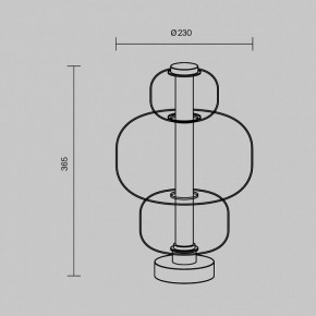 Настольная лампа декоративная Maytoni Atmos MOD364TL-L15B3K в Южноуральске - yuzhnouralsk.mebel24.online | фото 5