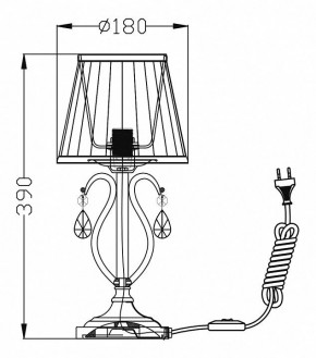 Настольная лампа декоративная Maytoni Brionia ARM172-01-G в Южноуральске - yuzhnouralsk.mebel24.online | фото 2