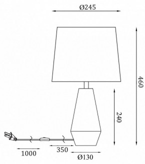 Настольная лампа декоративная Maytoni Calvin Table Z181-TL-01-W в Южноуральске - yuzhnouralsk.mebel24.online | фото 2