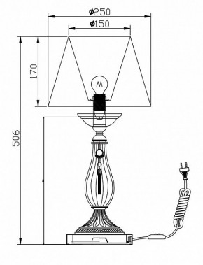 Настольная лампа декоративная Maytoni Demitas RC024-TL-01-R в Южноуральске - yuzhnouralsk.mebel24.online | фото 3