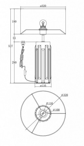 Настольная лампа декоративная Maytoni Muse MOD304TL-01G в Южноуральске - yuzhnouralsk.mebel24.online | фото 3