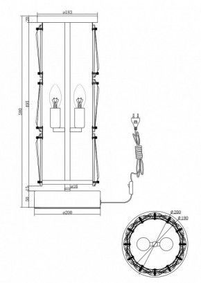 Настольная лампа декоративная Maytoni Puntes MOD043TL-02G в Южноуральске - yuzhnouralsk.mebel24.online | фото 3