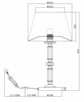 Настольная лампа декоративная Maytoni Riverside MOD018TL-01CH в Южноуральске - yuzhnouralsk.mebel24.online | фото 6