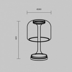 Настольная лампа декоративная Maytoni Spirito MOD286TL-L18G3K в Южноуральске - yuzhnouralsk.mebel24.online | фото 4