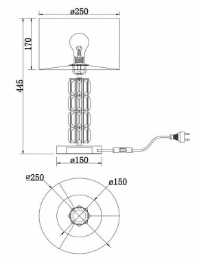 Настольная лампа декоративная Maytoni Talento DIA008TL-01CH в Южноуральске - yuzhnouralsk.mebel24.online | фото 5