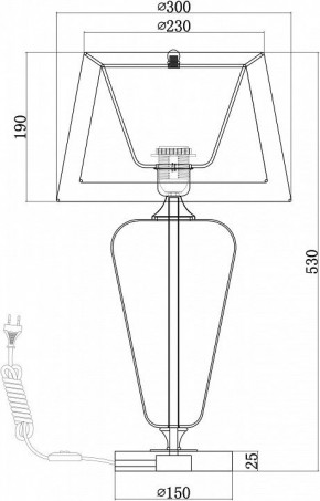Настольная лампа декоративная Maytoni Verre Z005TL-01CH в Южноуральске - yuzhnouralsk.mebel24.online | фото 4