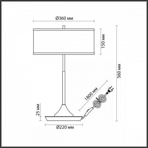 Настольная лампа декоративная Odeon Light Bergi 5064/2T в Южноуральске - yuzhnouralsk.mebel24.online | фото 8