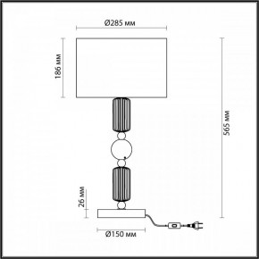 Настольная лампа декоративная Odeon Light Candy 4861/1T в Южноуральске - yuzhnouralsk.mebel24.online | фото 4