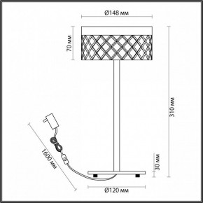 Настольная лампа декоративная Odeon Light Fivre 5032/7TL в Южноуральске - yuzhnouralsk.mebel24.online | фото 5