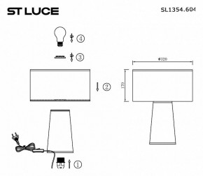 Настольная лампа декоративная ST-Luce Jackie SL1354.604.01 в Южноуральске - yuzhnouralsk.mebel24.online | фото 5