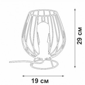 Настольная лампа декоративная Vitaluce V4296 V4296-0/1L в Южноуральске - yuzhnouralsk.mebel24.online | фото 3