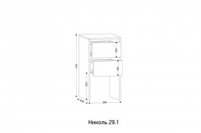 НИКОЛЬ 25 Шкаф 5-ти створчатый в Южноуральске - yuzhnouralsk.mebel24.online | фото 7