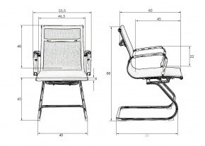 Офисное кресло для посетителей DOBRIN CODY MESH, черный в Южноуральске - yuzhnouralsk.mebel24.online | фото 13