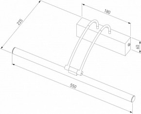 Подсветка для зеркала Elektrostandard Simple a063695 в Южноуральске - yuzhnouralsk.mebel24.online | фото 3