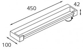 Подсветка для зеркала Italline IT01-1068/45 IT01-1068/45 black в Южноуральске - yuzhnouralsk.mebel24.online | фото 2