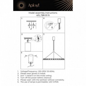 Подвесная люстра Aployt Rezeda APL.788.03.15 в Южноуральске - yuzhnouralsk.mebel24.online | фото 13