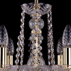 Подвесная люстра Bohemia Ivele Crystal 1402 1402/6/160/G/Leafs в Южноуральске - yuzhnouralsk.mebel24.online | фото 4