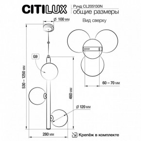 Подвесная люстра Citilux Рунд CL205130N в Южноуральске - yuzhnouralsk.mebel24.online | фото 6