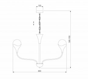 Подвесная люстра Eurosvet Calyx 60169/6 никель в Южноуральске - yuzhnouralsk.mebel24.online | фото 3