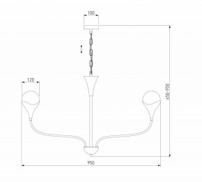 Подвесная люстра Eurosvet Calyx 60169/8 никель в Южноуральске - yuzhnouralsk.mebel24.online | фото 3