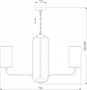 Подвесная люстра Eurosvet Purezza 60128/6 хром в Южноуральске - yuzhnouralsk.mebel24.online | фото 4