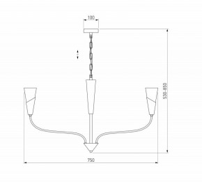 Подвесная люстра Eurosvet Rhyton 60167/6 латунь в Южноуральске - yuzhnouralsk.mebel24.online | фото 5