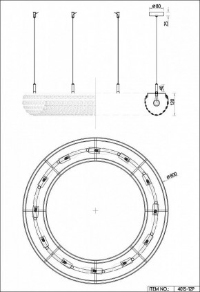 Подвесная люстра Favourite Monilibus 4015-12P в Южноуральске - yuzhnouralsk.mebel24.online | фото 5