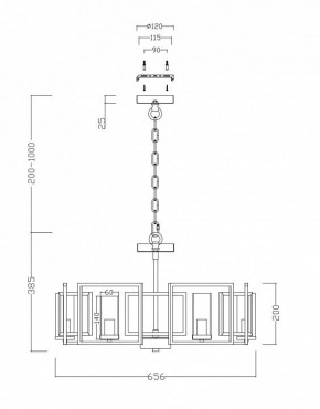 Подвесная люстра Maytoni Bowi H009PL-06G в Южноуральске - yuzhnouralsk.mebel24.online | фото 4