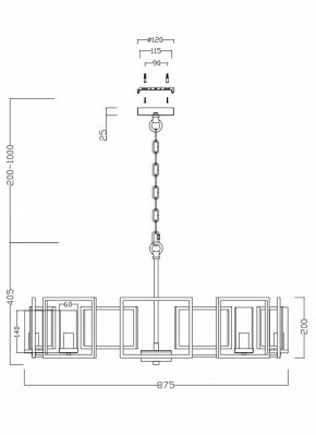 Подвесная люстра Maytoni Bowi H009PL-08G в Южноуральске - yuzhnouralsk.mebel24.online | фото 4