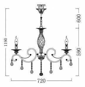 Подвесная люстра Maytoni Grace ARM247-08-G в Южноуральске - yuzhnouralsk.mebel24.online | фото 4