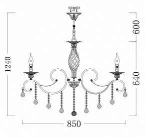 Подвесная люстра Maytoni Grace RC247-PL-10-R в Южноуральске - yuzhnouralsk.mebel24.online | фото 6