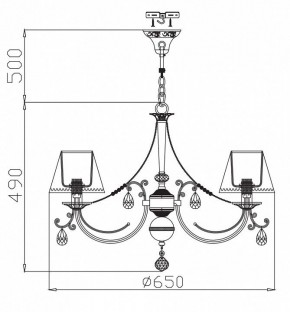 Подвесная люстра Maytoni Soffia RC093-PL-06-R в Южноуральске - yuzhnouralsk.mebel24.online | фото 4