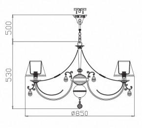 Подвесная люстра Maytoni Soffia RC093-PL-08-R в Южноуральске - yuzhnouralsk.mebel24.online | фото 5