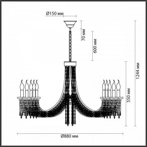 Подвесная люстра Odeon Light Capel 5063/10 в Южноуральске - yuzhnouralsk.mebel24.online | фото 5