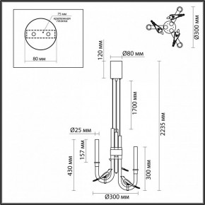 Подвесная люстра Odeon Light Lark 5431/6L в Южноуральске - yuzhnouralsk.mebel24.online | фото 5