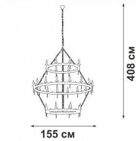 Подвесная люстра Vitaluce V1872 V1872-7/16+8+8 в Южноуральске - yuzhnouralsk.mebel24.online | фото 3