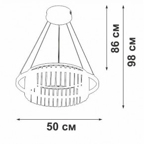 Подвесная люстра Vitaluce V54010 V54010-1/1S в Южноуральске - yuzhnouralsk.mebel24.online | фото 5